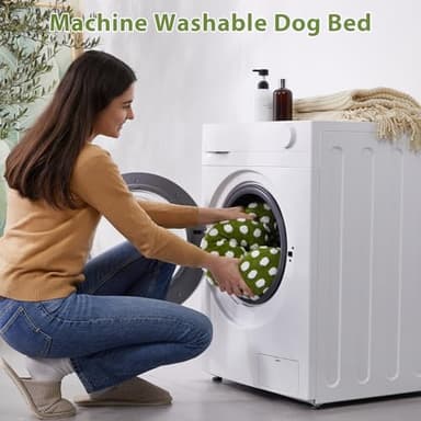 BFPETHOME Donut Dog Beds for Small Dogs, Round Cat Beds for Indoor Cats, Calming Pet Bed for Puppy and Kitty with Non-Slip Bottom, Cute Fancy Dog Bed Machine Washable Plush Fabric - Image 6