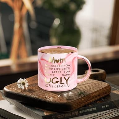 Christmas Gifts for Mom: 12oz Coffee Mug for Mother from Daughter Son Unique Christmas Stocking Stuffers for Mama Wife from Husband Funny Birthday Valentines Mothers Day Gifts for Mom Stepmother Women - Image 8