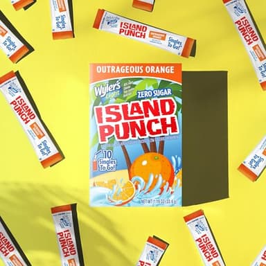 Wyler's Light Island Punch Singles To Go, Water Drink Mix, Outrageous Orange, 10 Count, Pack Of 12 (120 Single Servings) - Image 4