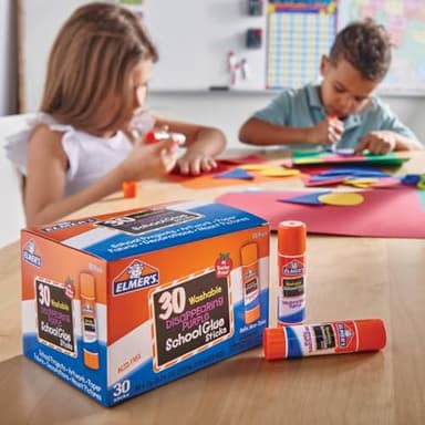 Elmer’s Disappearing Purple School Glue Sticks, Washable, 7g, 30 Count - Bulk Pack for Classrooms, 1 Teacher Brand - Image 2