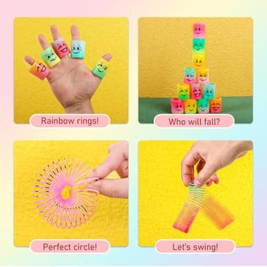 AZEN 32 Pcs Mini Spring Party Favors for Kids 3-5 4-8, Goodie Bags Stuffers for Birthday Party, Classroom Prizes Kids Prizes, Small Bulk Toys Gifts - Image 2