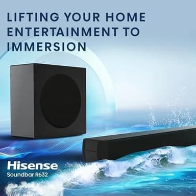 Hisense R632 3.1 Channel 380W Soundbar with Wireless Subwoofer* and Dolby Atmos (Renewed) - Image 8