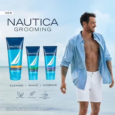 Nautica Grooming Cleanse Shower Gel 6.7 fl oz (Pack of 1), Notes of Grapefruit, Lavender, and Wood, Men's Fragrance, Long Lasting, Everyday Fragrance - Image 3