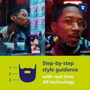 Philips Norelco OneBlade 360 with Connectivity Hybrid Face + Body, Electric Beard Trimmer, Shaver and Body Groomer Kit with 360 Blade Tech, 1x360 Blade, 5-in-1 Comb, Travel Case, Model QP4631/90 - Image 4