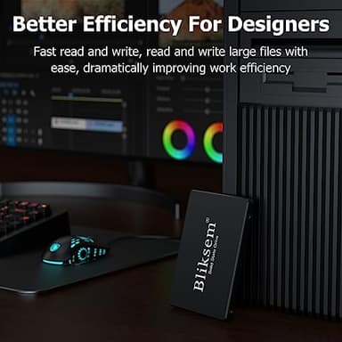 Bliksem SSD 256GB SATA III 6Gb/s Internal Solid State Drive 2.5″ 7mm(0.28″) 3D NAND TLC Chip Up to 550 Mb/s for Laptop and Pc KD650 (Black 256GB) - Image 4