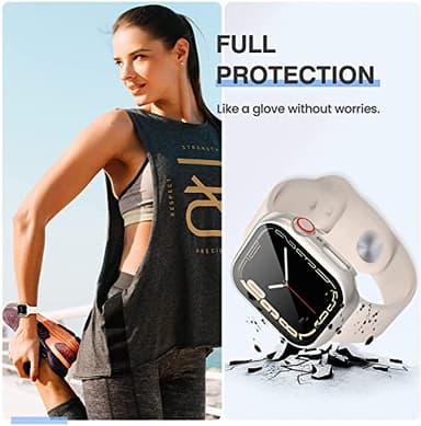 Tensea [3PCS for Apple Watch Screen Protector Case 40mm SE 3rd/SE 2rd Generation/SE/Series 6/5/4 Accessories, iWatch Protective Face Cover for Women Men, Bumper Tempered Glass for iPhone Watch 40 mm - Image 3