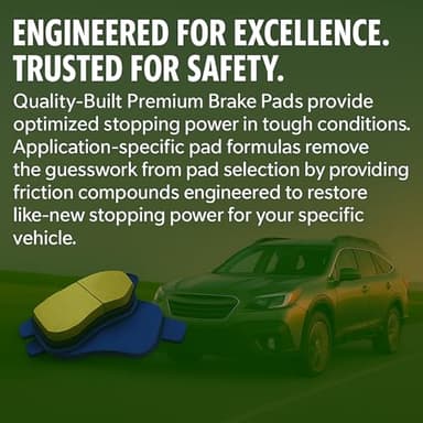 QUALITY-BUILT Premium Ceramic Rear Brake Pads 1001-1114C Compatible with 2005-2023 Subaru (BRZ, Crosstrek, Forester, Impreza, Legacy, Outback, WRX, XV, XV Crosstrek) - Image 7