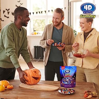 Amos Gummy Eyeball Halloween Candy Eye Candy Treats for Kids & Parties, 3D Gummy Eyeballs, Individually Wrapped,Sharing, 9oz Bag - Image 7