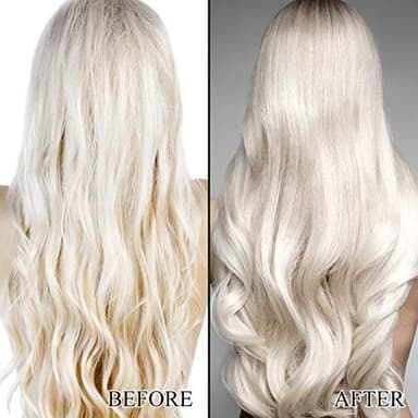 L LUSETA Color Brightening Purple Shampoo and Conditioner Set for Blonde and Gray Hair, Infused with Cocos Nucifera Oil to Help Nourish, Moisturize and Condition Hair, 2x33.8oz - Image 3