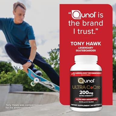 Qunol CoQ10 200mg Softgels, Ultra CoQ10 - Ultra High Absorption Coenzyme Q10 Supplements - Antioxidant Supplement for Vascular and Heart Health & Energy Production - 2 Month Supply - 60 Count - Image 7