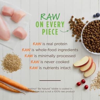 Instinct Be Natural, Natural Dry Dog Food, Raw Coated Kibble - Real Chicken & Brown Rice, 25 lb. Bag - Image 5