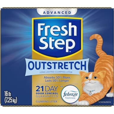 Fresh Step Outstretch Advanced Long Lasting Clumping Litter with Febreze Freshness, Activated Charcoal Litter Lasts 50% Longer, 32 lbs. (2 x 16 lb. Box) - Image 14