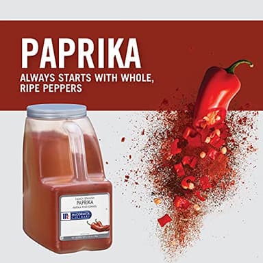 McCormick Culinary Paprika, 5.25 lb - One 5.25 Pound Container of Sweet Paprika Seasoning, Perfect with Chicken, Pork, Beef Marinades and Dressings - Image 3