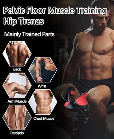 Tinrief Thigh Exerciser Kegel Exerciser, Pelvic Floor Trainer, Kegel Trainer for Postpartum Rehabilitation, Trimmer Inner Thigh, Thigh Toner Workout (Black,35 LB) - Image 5