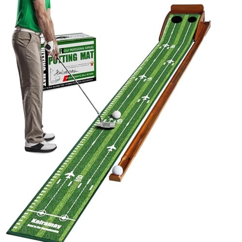 Kalramay Putting Green, Indoor Putting Green, Realistic Speeds, Automatic Ball Return, and No Hump Design – Perfect for Home, Office, or Patio – The Ultimate Gift for Golfers - Image 1