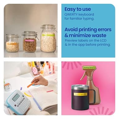 Brother P-Touch PT-N20 Personal Desktop Label Maker, Portable, Handheld and Prints, P-Touch Btag ~½” (12mm) Wide Color Personalized Label Tapes - Image 6