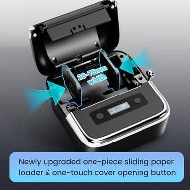Phomemo M250 3 Inch Label Maker Machine with Tape, 2025 Upgrade Portable Barcode Label Printer for Business, Home, Logo Label, Thermal Address Label Maker with 100 Labels, 40x30mm - Image 5