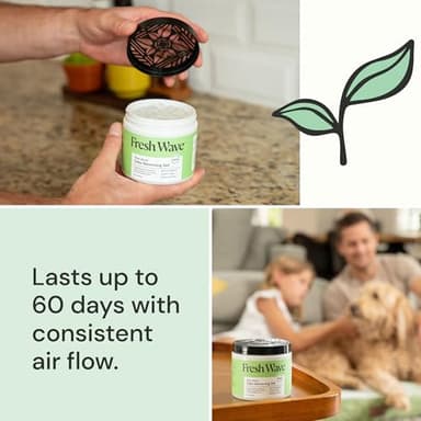 Fresh Wave Odor Removing Gel, 15 oz., Pack of 2 - Odor Absorbers for Home, Safer Odor Relief, Natural Plant-Based Odor Eliminator, Every 15 oz. lasts 30-60 Days, For Cooking, Trash & Pets - Image 3