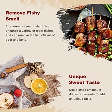 52USA Star Anise, 16 Ounce (Pack of 1), NON-GMO Verified Chinese Star Anise Whole, Dried Star Anise Pods for Tea and baking - Image 6