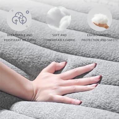 MixDeer Queen Mattress 12inch in a Box,Memory Foam Hybrid Mattress with Pocket Springs and Zoned Support for Back & Lumbar Pressure Relief,Motion Isolation and Edge Support -CertiPUR-US(12 Inch,Queen) - Image 6