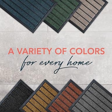 ubdyo Extra Durable Door Mat - Dirt Trapping Outdoor Welcome Mats - Non-Slip Outdoor Indoor Entrance - Low Profile Front Doormat (30" x 17", Bright Brown) - Image 8