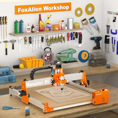 FoxAlien Masuter Pro 3-Axis CNC Router Machine, Beginner Hobby Engraving Machine All-Metal Structure for Wood Acrylic MDF Nylon Routing Milling Carving - Image 6