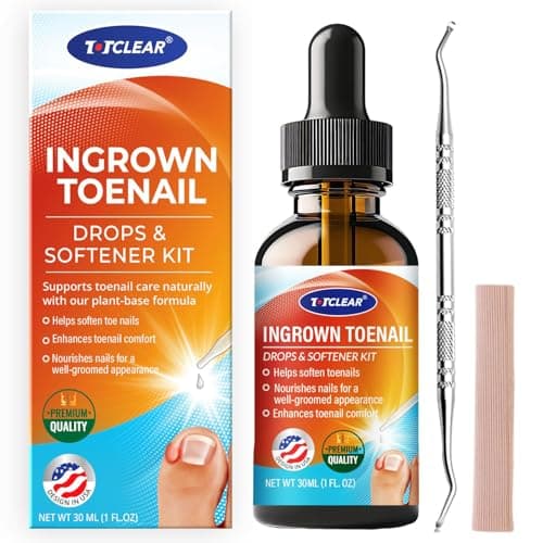 Ingrown Toenail Relief: Ingrown Toenail Tool for Men Women - Ingrown Toenail Removal Kit - Ingrown Toenail Corrector Drops - Ingrown Toenail Removal - Effective Solution for Ingrown Toenails - 30ml - Image 1