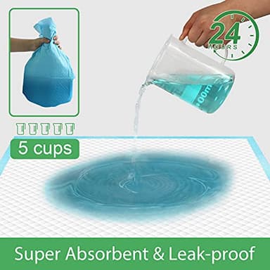 Deep Dear Pet Training and Puppy Pads 24"x24" (75 Count), Super Absorbent Pee Pads for Dogs, Leak-Proof Dog Potty Training Pads for Puppies, Cats, Rabbits, Disposable Pet Pads for Housetraining - Image 3