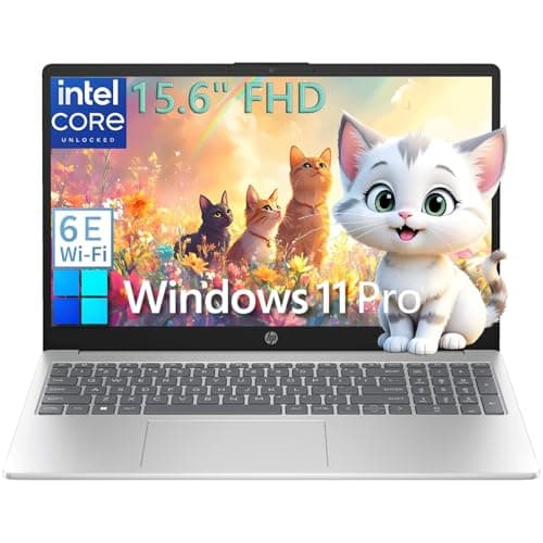 HP 15.6" FHD Laptop Computer for College Student Home Study, 16GB DDR4 RAM, 256GB PCIe SSD, Intel CPU (Beat i3-1115G4), WiFi 6E, Bluetooth 5.3, Type-C, Webcam, Numeric Keypad, Silver, Windows 11 Pro - Image 1