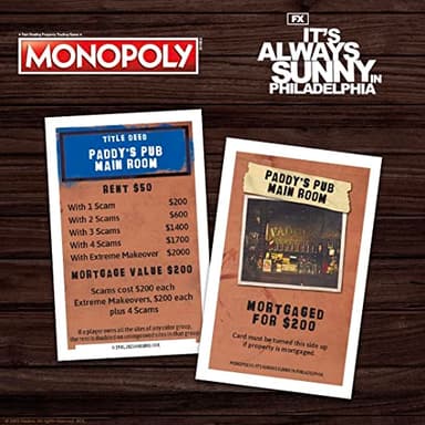 Monopoly It’s Always Sunny in Philadelphia | Officially Licensed Monopoly Board Game | Award Winning FX Sitcom - Image 7