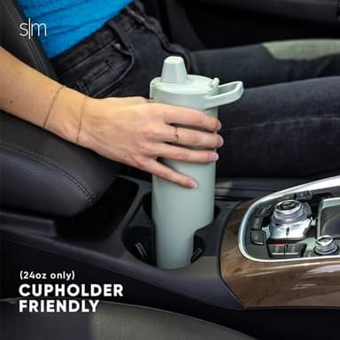Simple Modern Filtered Water Bottle | Insulated Stainless-Steel Carbon Filter Travel Water Bottles | Reusable for Clean Drinking Water On The Go | 24oz, Black Leopard - Image 7