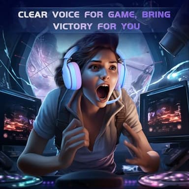 Gtheos 2.4GHz Wireless Gaming Headset for PS5, PS4 Fortnite & FPS Gamers, PC, Nintendo Switch, Bluetooth 5.3 Gaming Headphones with Noise Canceling Mic, Stereo Sound, 40+Hr Battery (Pink) - Image 4