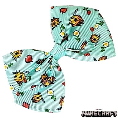 LUV HER Minecraft Kids Hair Bows - 7 Pcs 4 Inch Bundle - Hair Accessories Gift Set - Hair Bows for Kids - Multicolor Hair Clip with Alligator Clip - Ages 3 + - Image 4