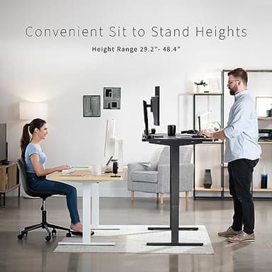 VIVO Electric 71 x 30 in Standing Desk, Memory Height Adjustment, 1B Series, Dark Gray Top Black Frame, DESK-KIT-1B7G - Image 5