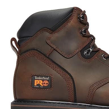 Timberland PRO Men's Pit Boss 6 Inch Steel Safety Toe Industrial Work Boot, Brown-2024 New, 10 W - Image 3