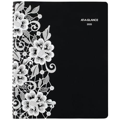 AT-A-GLANCE 2025 Appointment Book Planner, Weekly & Monthly, 8-1/2" x 11", Large, Hourly, Lacey (541-905-25) - Image 1