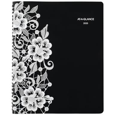 AT-A-GLANCE 2025 Appointment Book Planner, Weekly & Monthly, 8-1/2" x 11", Large, Hourly, Lacey (541-905-25) - Image 1