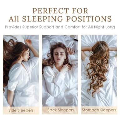 HUXMEYSON King Size Pillows Set of 4, Luxury Hotel Bed Pillows Set with Down Alternative Filling for Side and Back Sleepers - Image 5