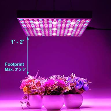Skylaxy LED Grow Light, Plant Grow Lights for Indoor Plants Full Spectrum 75W Panel Growing Lamp with Timer for Seedling Veg and Flower (2 Pack) - Image 4