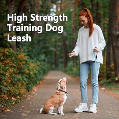 XiaZ 100 Feet Dog Training Leash, Nylon, Blue, Reflective, Padded Handle, 550 LBS Bearing, Suitable for Small, Medium Dogs and Cats - Image 7