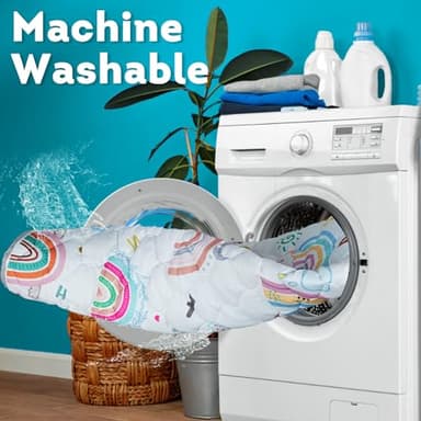 Baby Play Mat，Thick Soft 50" X 50" Playpen mat, Non-Slip and Machine Washable Baby Play Mats for Floor ，Crawling Mat for for Babies, Toddlers & Infants to Play and Learn (Rainbow) - Image 7