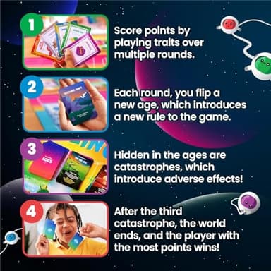 Doomlings - A Delightful Card Game for The End of The World - Best New Strategy Card Game for Kids, Adults & Teens | 2-6 Players | Perfect for Families and Travel | Easy to Learn (Deluxe Edition) - Image 5