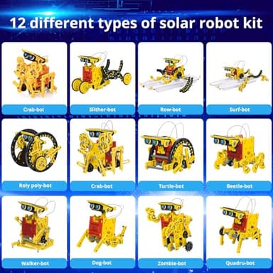 AESGOGO STEM Projects for Kids Ages 8-12, Solar Robot Science Building Kits, Birthday Gifts for 8 9 10 11 12-16 Year Old Boys Girls Teens, Robotics Powered by Sun or Battery(Not Include). - Image 2