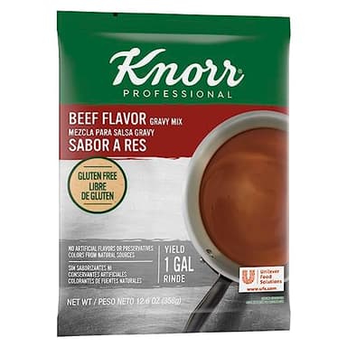 Knorr Professional Beef Gravy Mix Gluten Free, No Artificial Flavors or Preservatives, No added MSG, Dairy Free, Colors from Natural Sources, 12.66 oz, Pack of 6 - Image 1