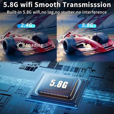 Wireless HDMI Transmitter and Receiver 165ft/50m Extender 4K Decode Input 1080P Output Plug&Play Low-Latency Dual-Band 2.4G/5.8G for Video and Audio to Monitor from PC/Projector/TV Box - Image 6