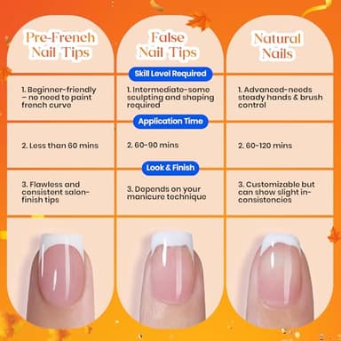 Beetles French Tips Press On Nails: 224 Pcs Brown French Tip Nails Short Squaval Fake Nail Tips,Soft Gel Nail False Nails,DIY Nail Art Salon Quality Manicure Gift For Women - Image 6