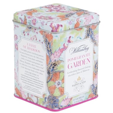 Harney & Sons Pomegranate Garden Tea 20 sachets | Flavored Oolong with hint of Hibiscus - Image 4