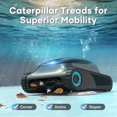 Aiper Scuba S1 Robotic Pool Cleaner, 150 Min Battery Life, WavePath 2.0 Smart Navigation, Over-The-Waterline Scrubbing, for Inground and Above Ground Pools up to 1600 sq.ft - Image 3