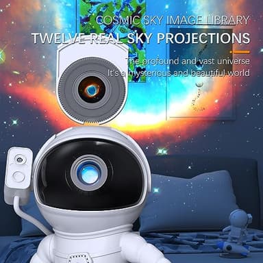 SFOUR Star Projector Galaxy Night Light,Rocket Astronaut 12 Sheets of Film to Meet The Fantasy of The Starry Sky Extreme, Gift for Kids Adults for Bedroom, Christmas, Birthdays, Valentine's Day etc. - Image 4