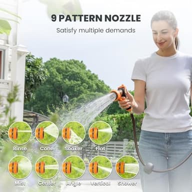 Giraffe Tools AW30 Garden Hose Reel Retractable 1/2" x 100 ft Wall Mounted Water Hose Reel Automatic Rewind, Any Length Lock, 100 ft, Dark Grey - Image 6